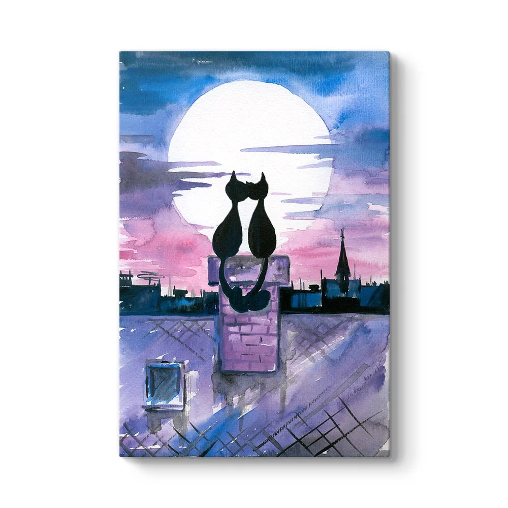 Kedi Aşkı Tablosu - Model 2